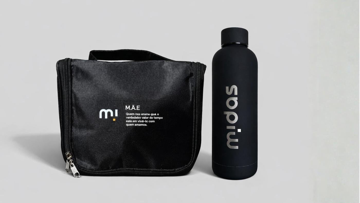 Produtos personalizados do projeto Midas